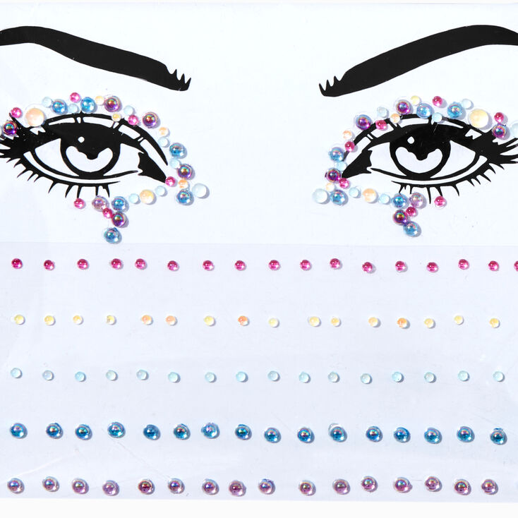 Pastel Body Jewels &amp; Gem Liner Set- 100 Pack,