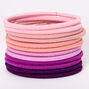 Pink &amp; Purple Luxe Hair Bobbles - 12 Pack,