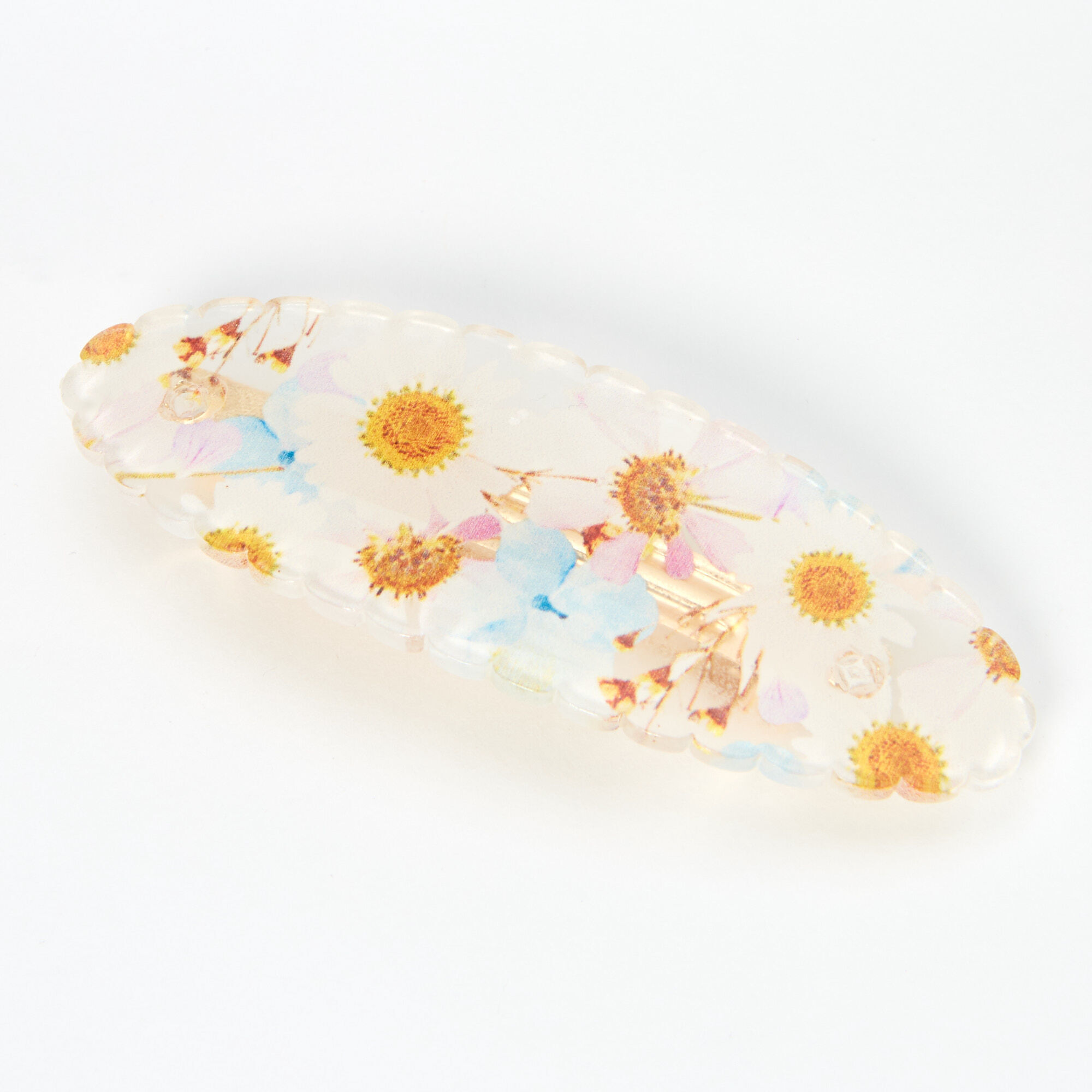 Daisy Large Oval Hair Barrette,