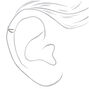 Silver-tone Criss-Cross Embellished Ear Cuff,
