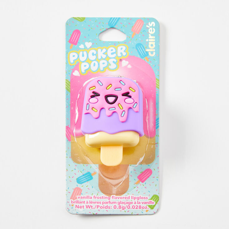 Pucker Pops&reg;  Purple Popsicle Lip Gloss - Vanilla Frosting,