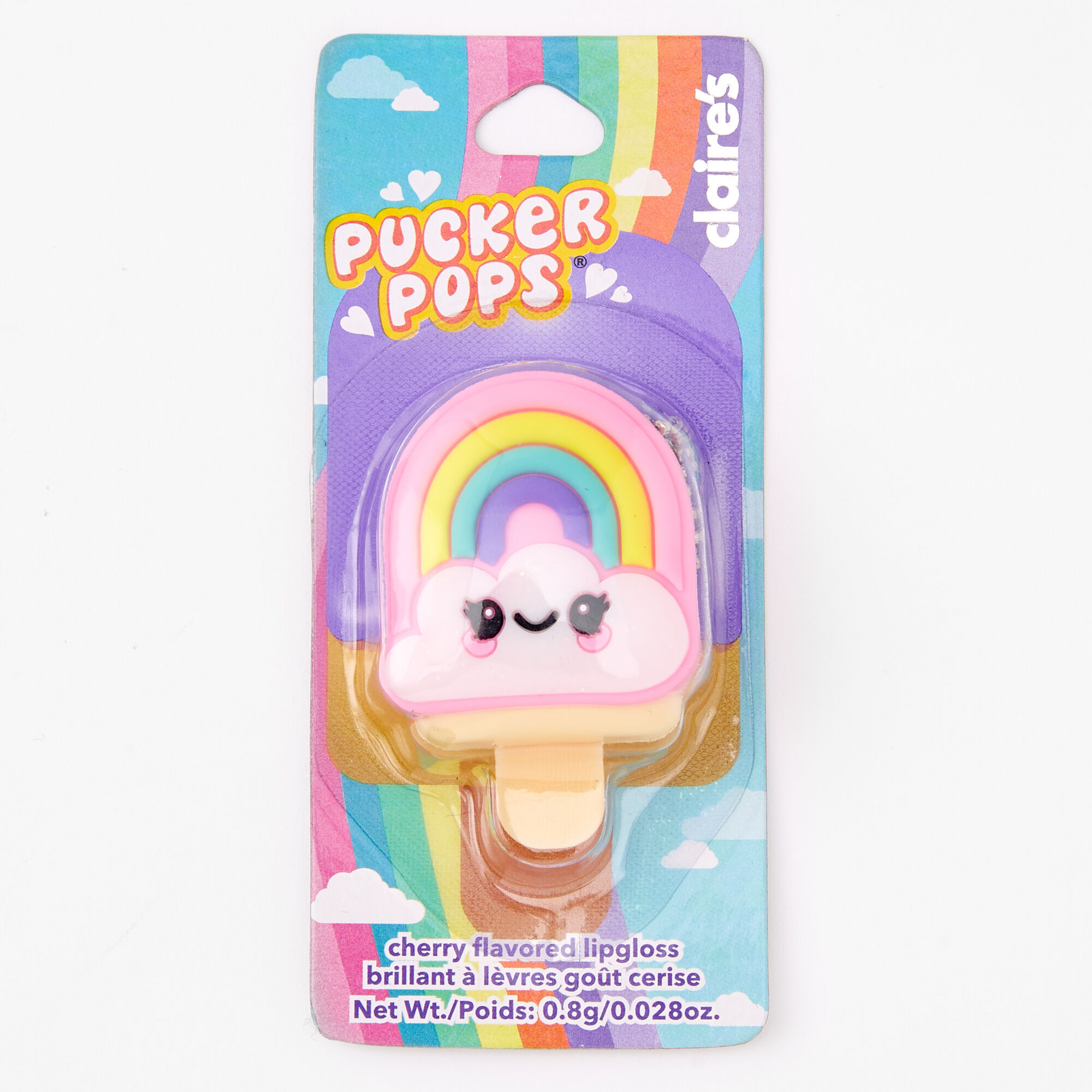 Pucker Pops® Rainbow Cloud Lip Gloss - Cherry,