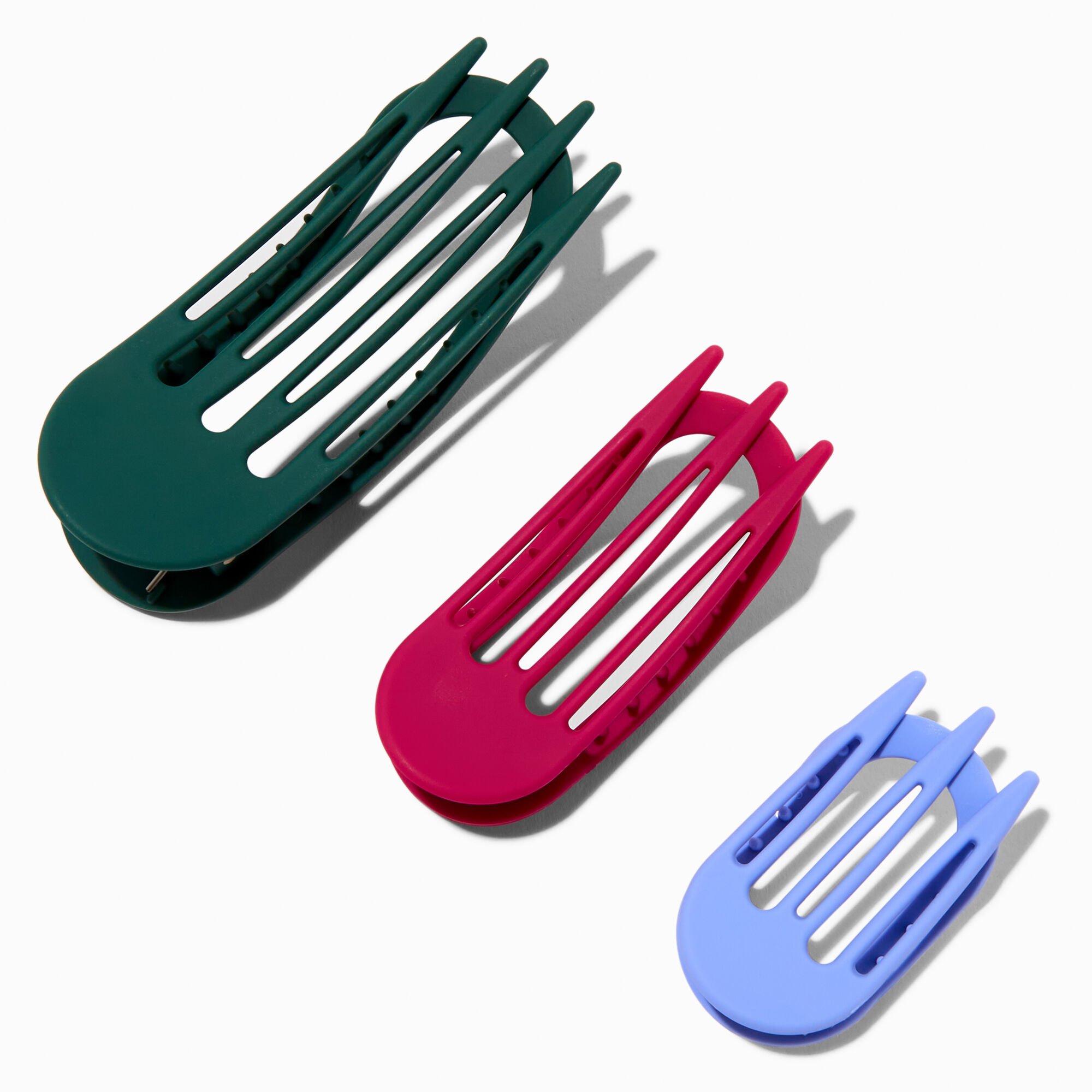 Open Oval Hair Claws - 3 Pack,