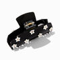 Black Mini Cream Daisy Hair Claw,