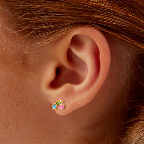 Clous d&rsquo;oreilles jour de pluie printanier - Lot de 9,