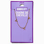 Gold-tone Multi Bow Chain Anklet,