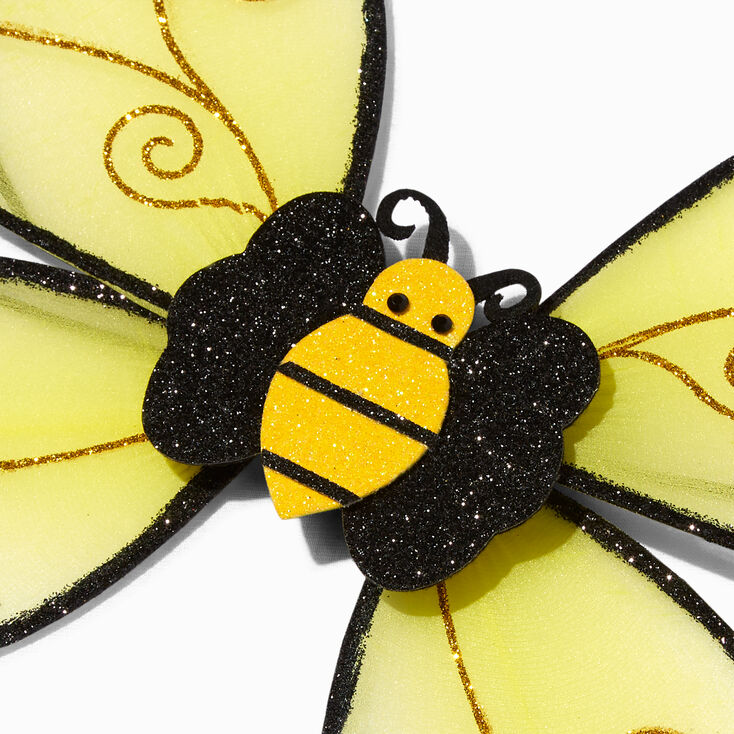 Bee Costume for Kids, Honeybee Costume Set with 1 Pair of Wings