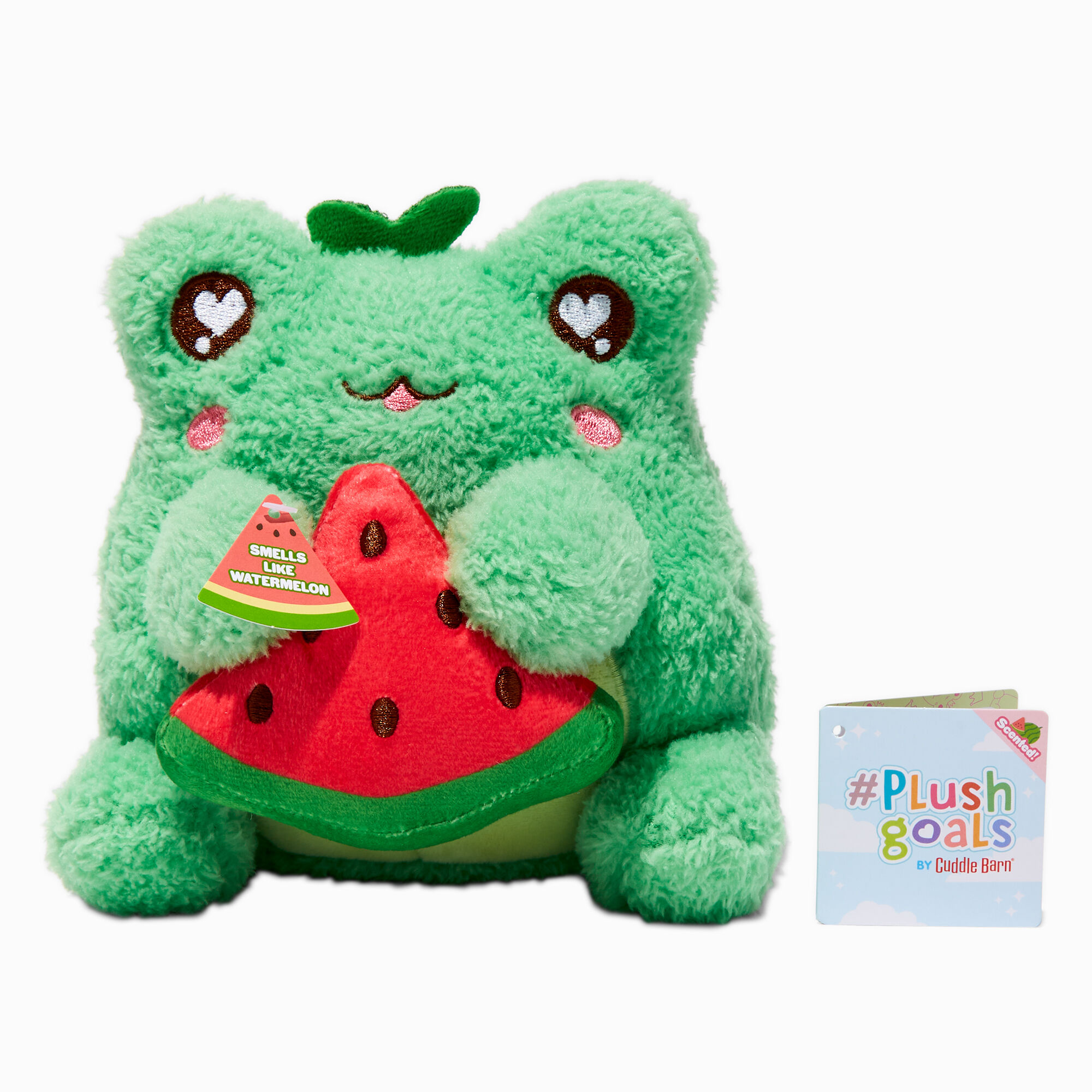 View Claires plush Goals By Cuddle Barn 6 Watermelon Wawa Soft Toy information