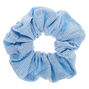 Medium Ribbed Hair Scrunchie - Dusty Blue,