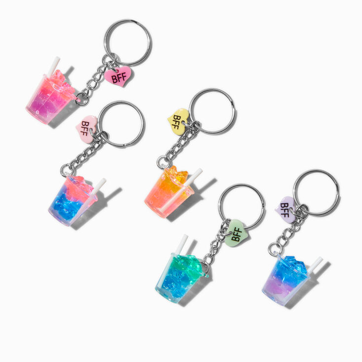Rainbow Drink Best Friends Keychains - 5 Pack,