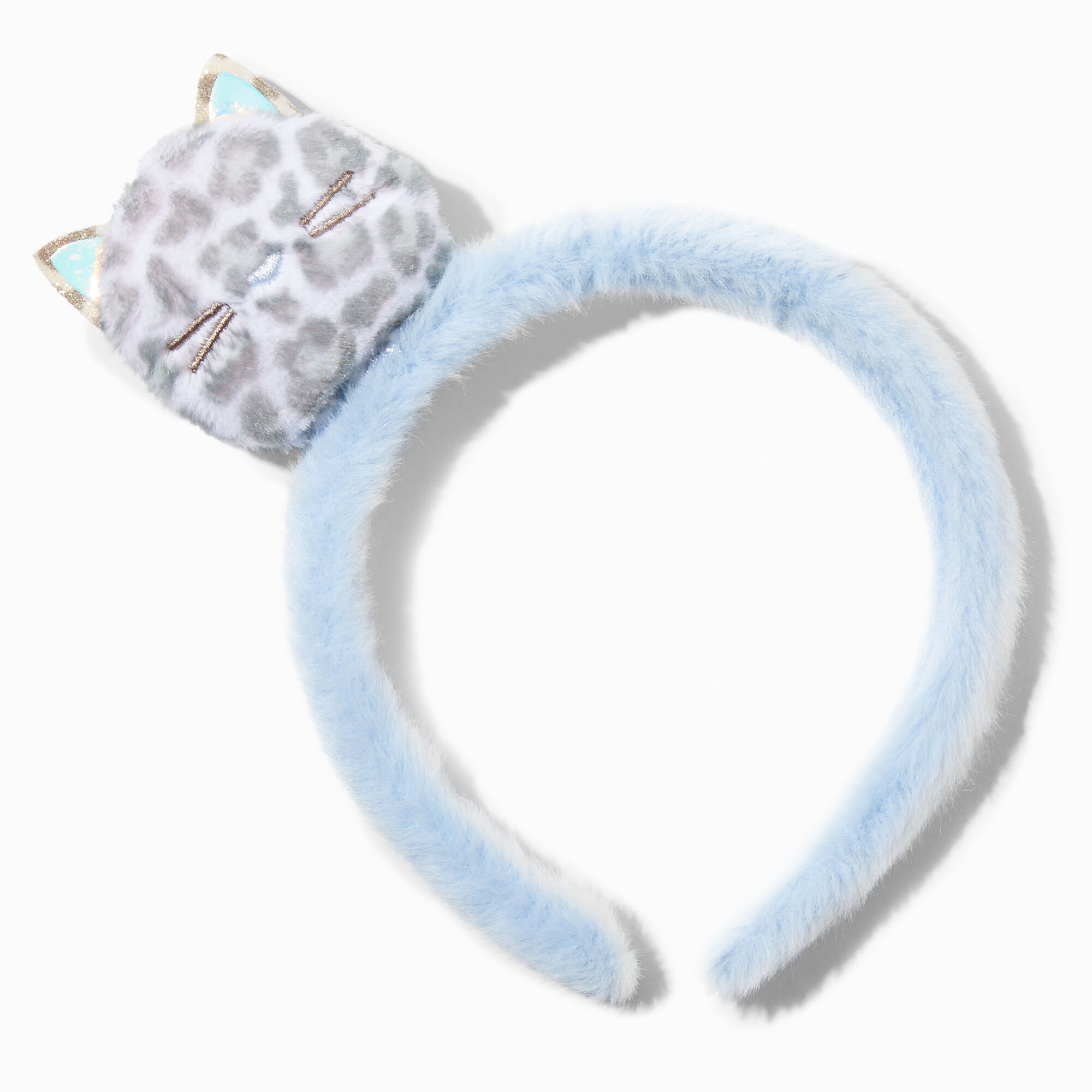 Claire's Club Snow Leopard Plush Headband,