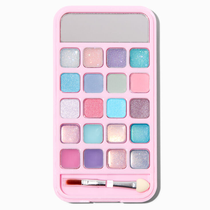 Crystal Heart Cellphone Makeup Palette - Pink,