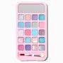 Crystal Heart Cellphone Makeup Palette - Pink,