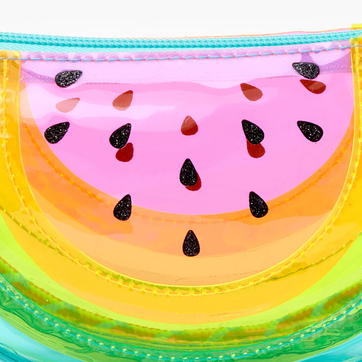 Sac &agrave; bandouli&egrave;re past&egrave;que transparent Claire&#39;s&nbsp;Club - Arc-en-ciel,
