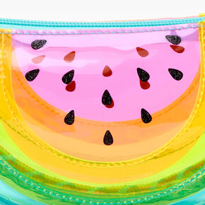 Claire&#39;s Club Transparent Watermelon Crossbody Bag - Rainbow,