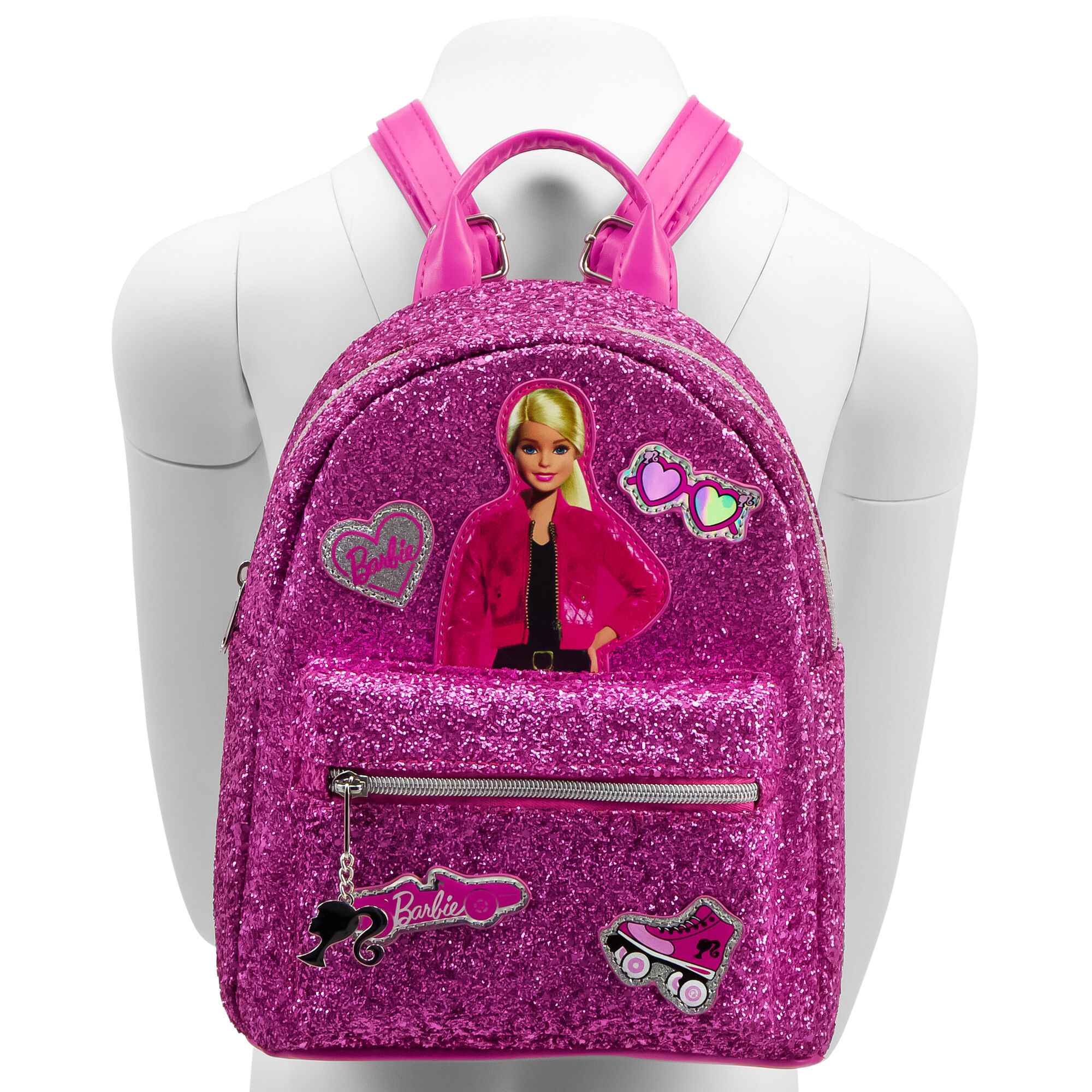 Mini sac dos paillettes Barbie Rose