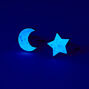 Best Friends Glow in the Dark Moon and Star Rings - 2 Pack,