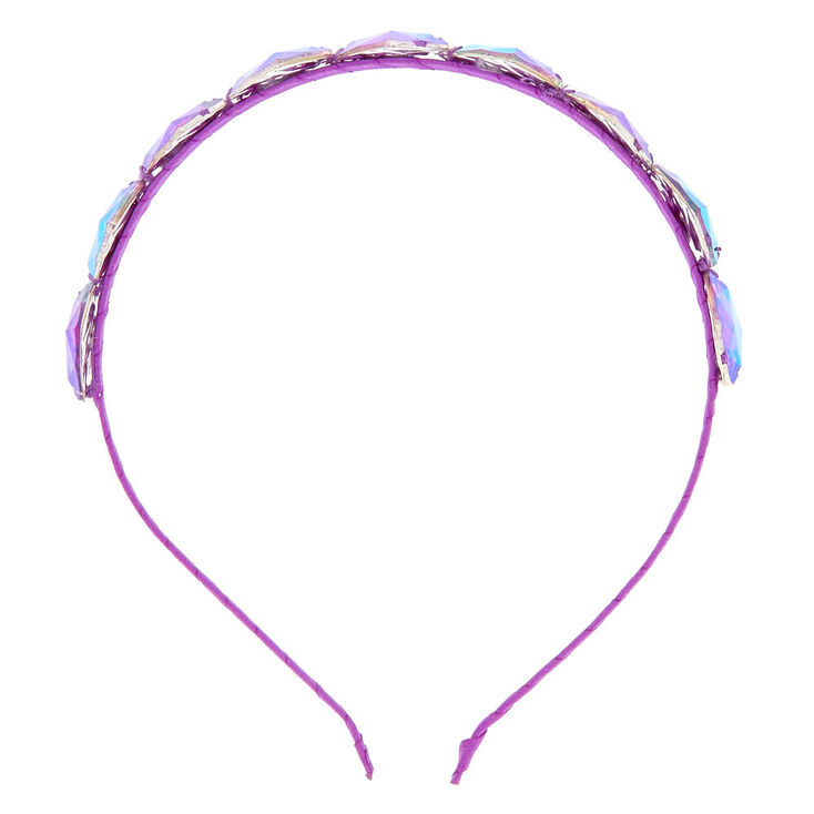Purple Gem Stone Headband,
