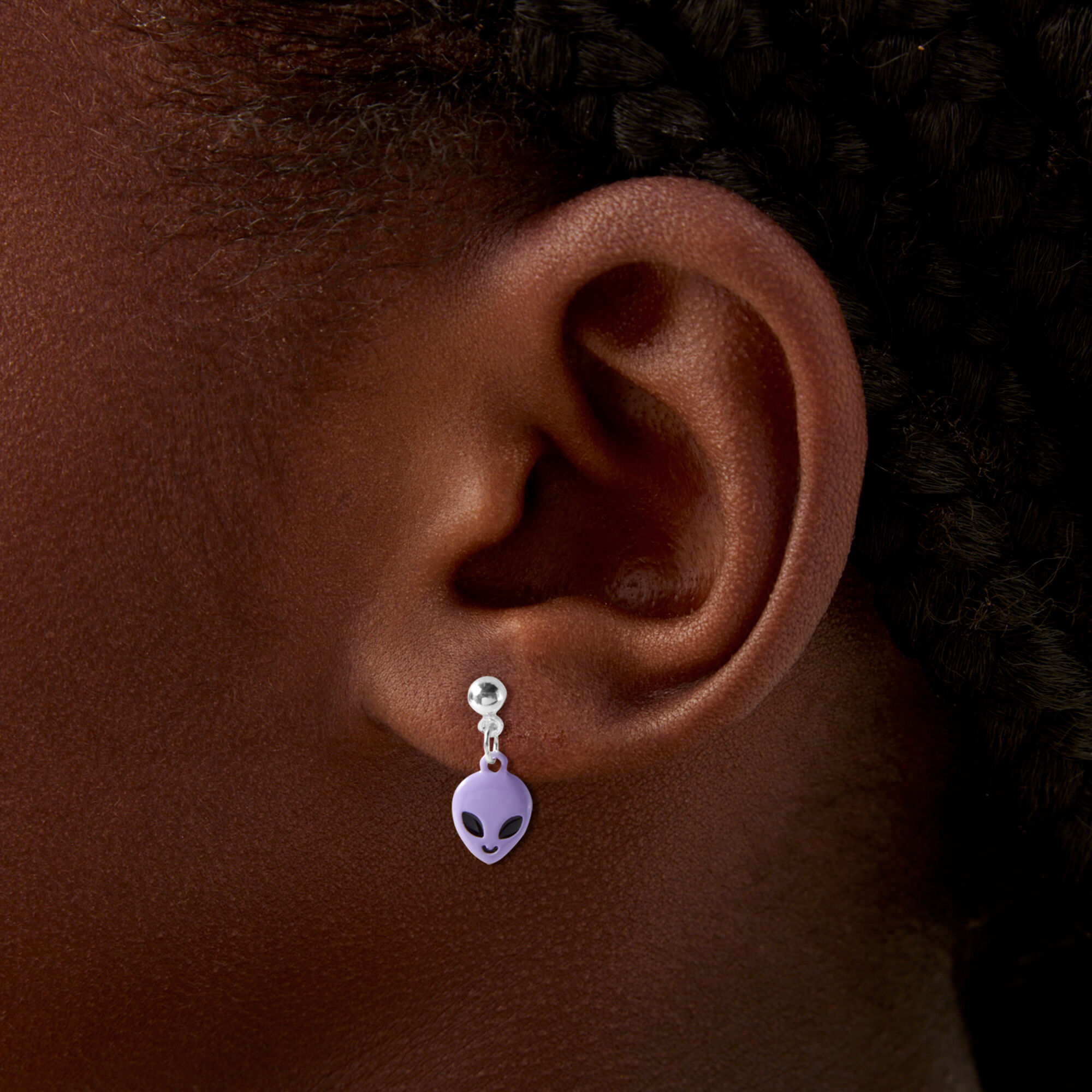 Neon Alien Earrings Set - 6 Pack,