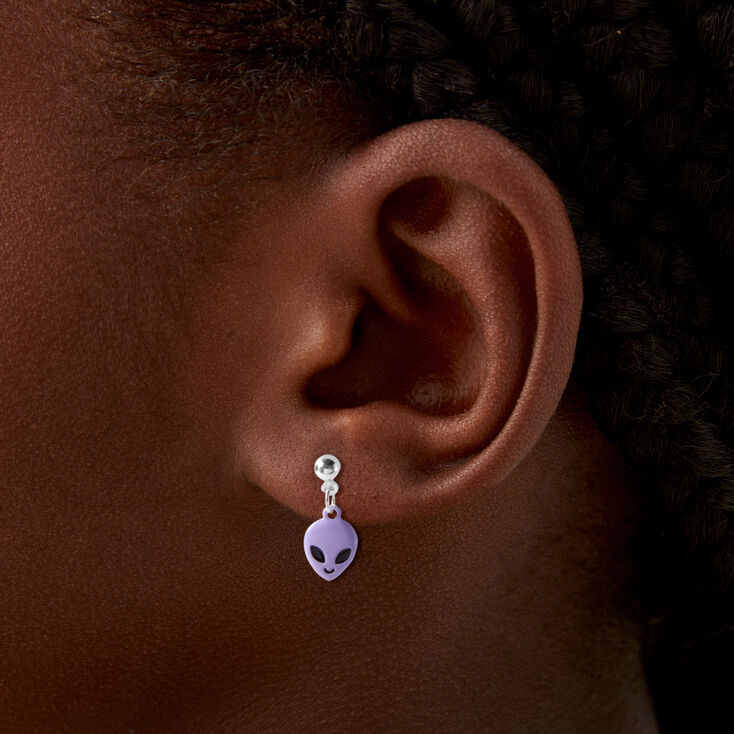 Neon Alien Earrings Set - 6 Pack,