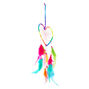 Rainbow Feather Heart Hanging Wall Art,
