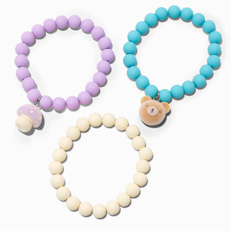 Claire&#39;s Club Forest Matte Beaded Stretch Bracelets - 3 Pack,