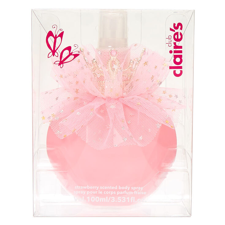Claire S Club Tutu Heart Body Spray Strawberry Claire S Us