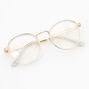 Gold Round Clear Lens Frames,