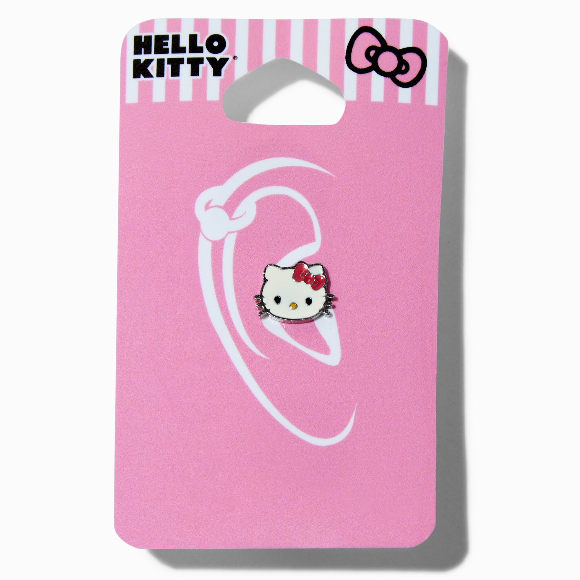 View Claires Hello Kitty Stainless Steel Face 16G Cartilage Earring Silver information