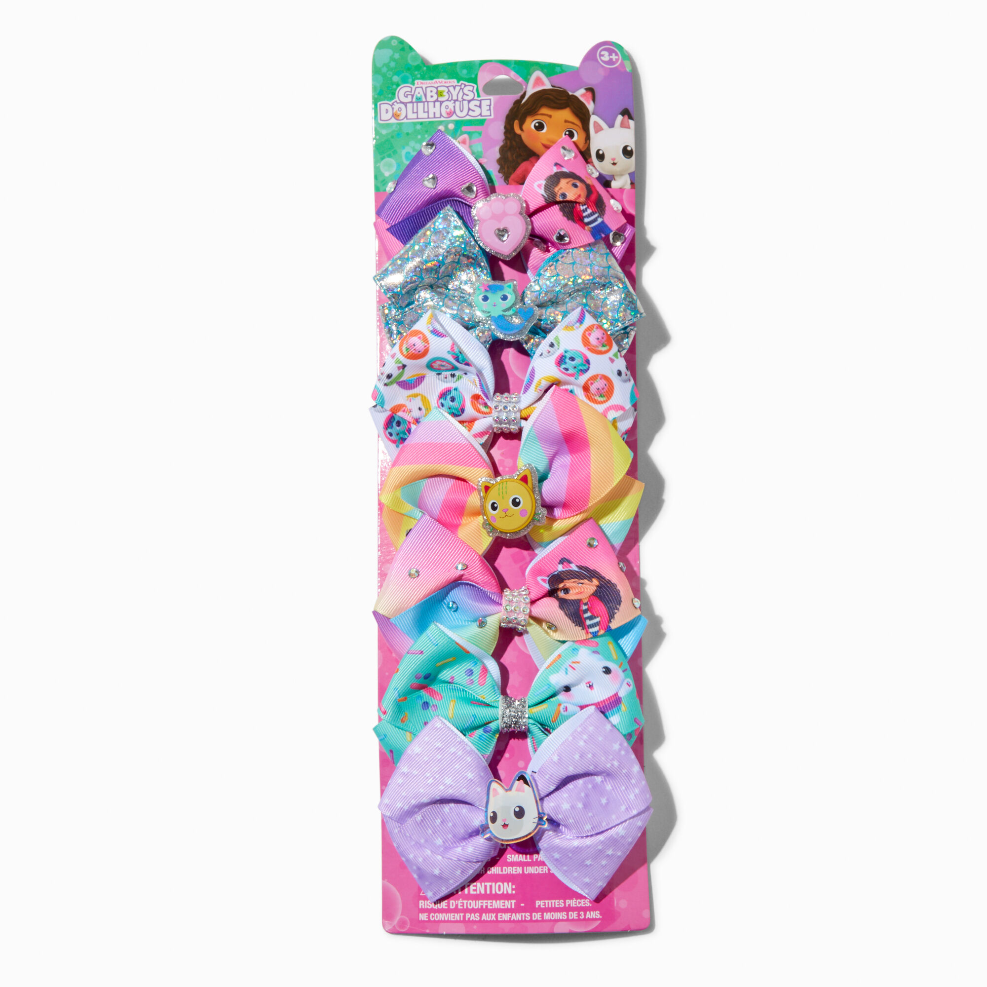 Gabby's Dollhouse™ Hair Bow Clips - 7 Pack,