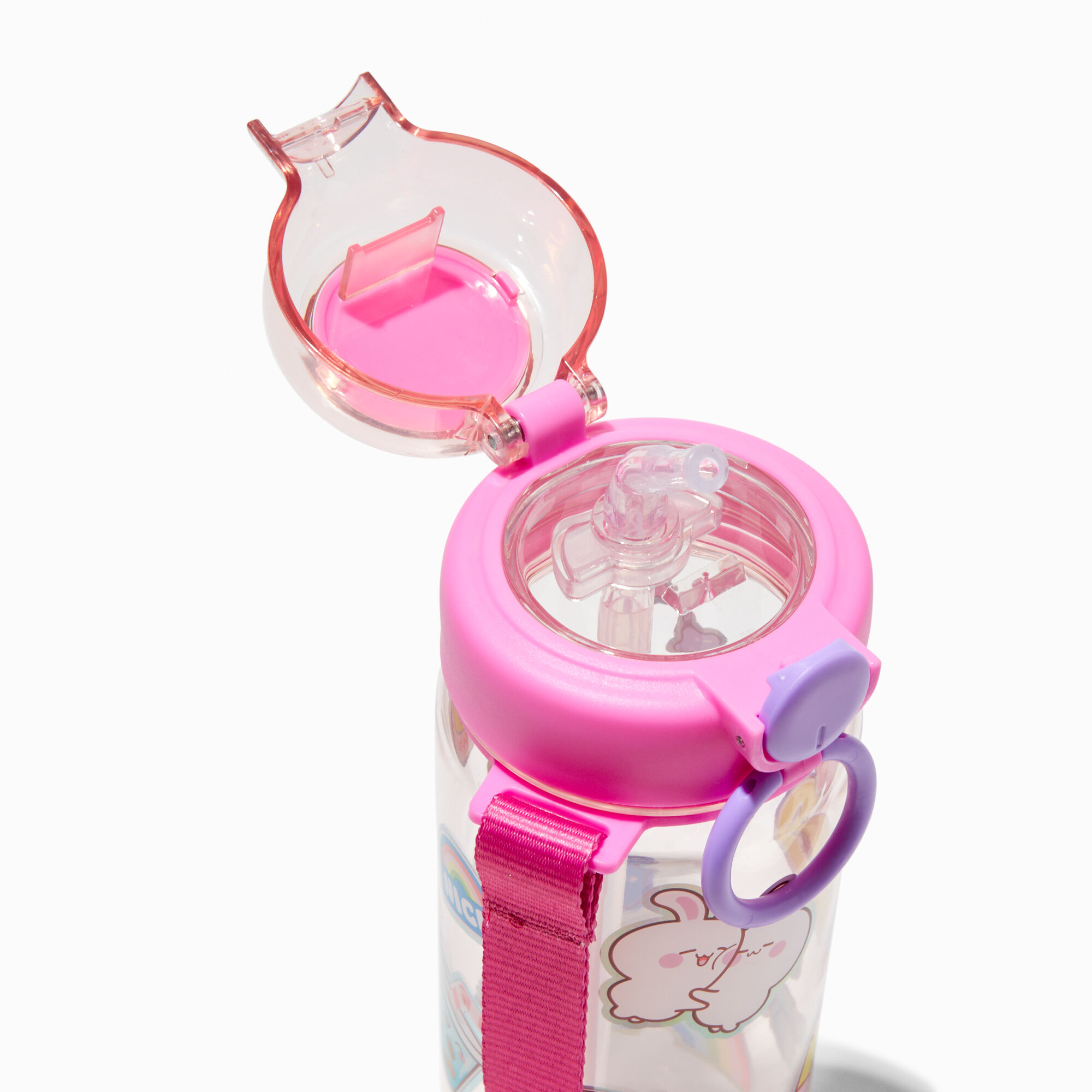 Chibi Rainbow Print Wristlet Water Bottle,