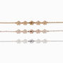 Best Friends Mixed Metal Daisy Bracelets - 3 Pack,