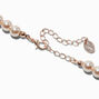 Blush Pink 8MM Pearl Choker Necklace,
