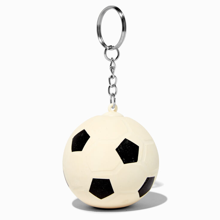Soccer Ball Stress Ball Keychain,