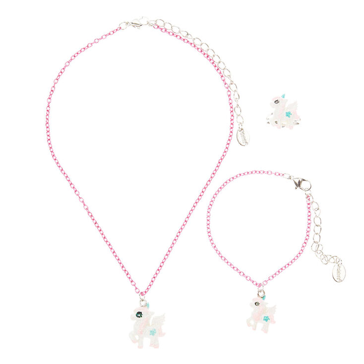 Claire&#39;s Club Unicorn Dream Jewellery Set - 3 Pack,