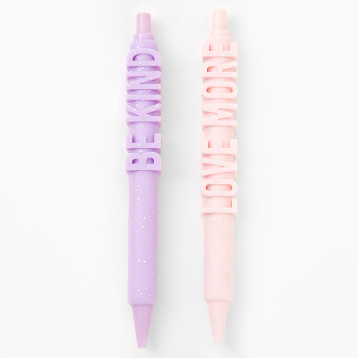 Glittery Positive Messages Pastel Pen Set - 2 Pack,