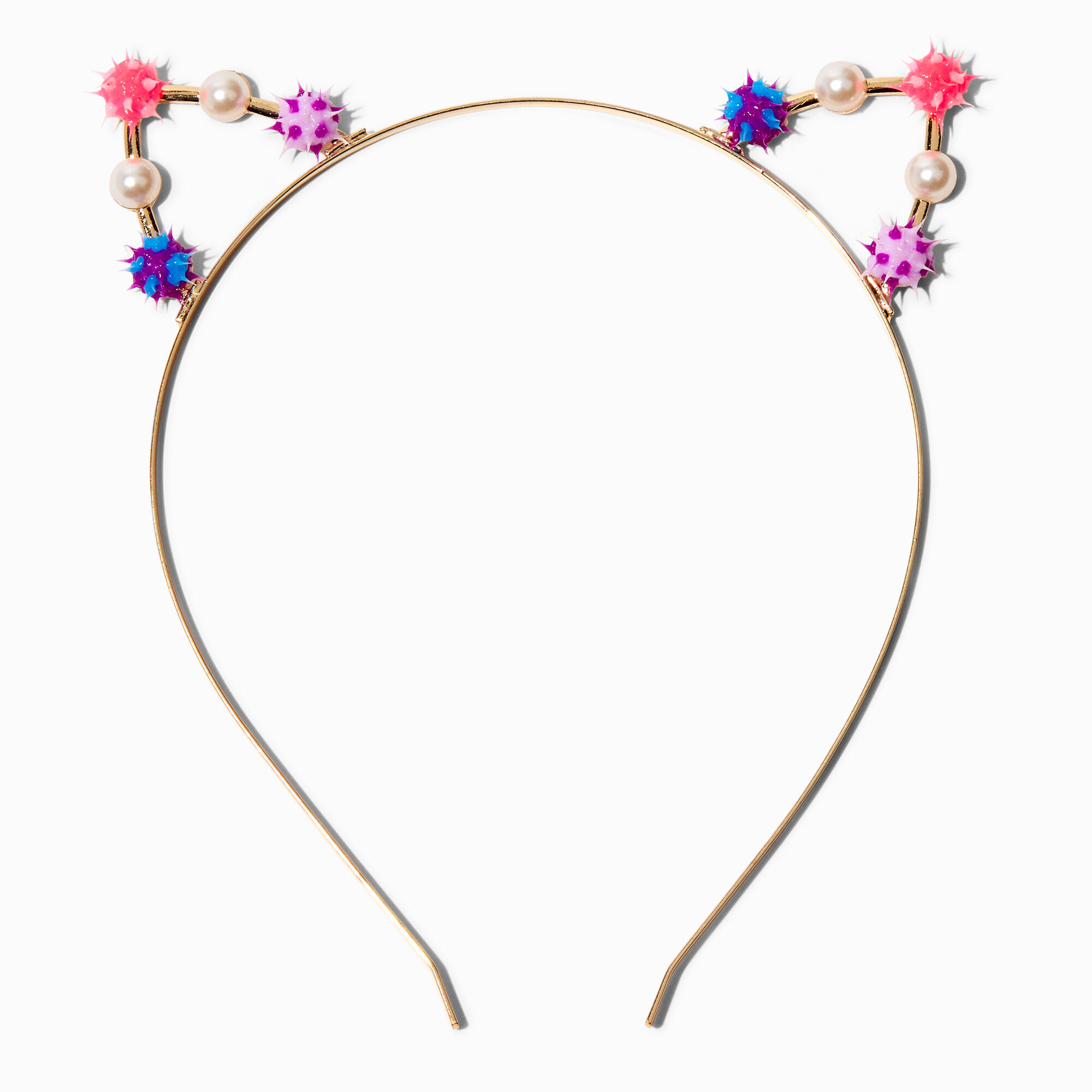 Rave Ball Pearl Cat Ears Headband