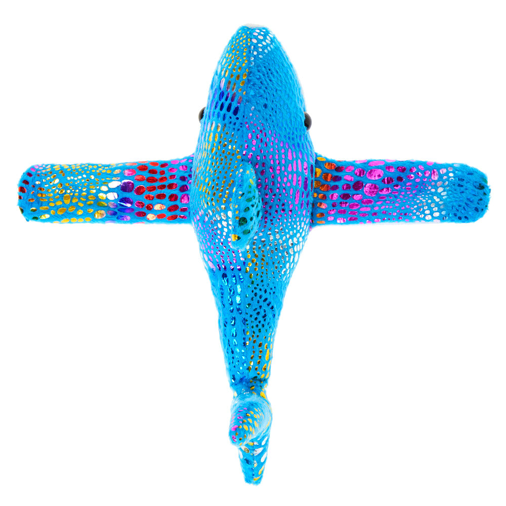 Claire's Club #Lovable Huggable® Shark Slap Bracelet - Blue,