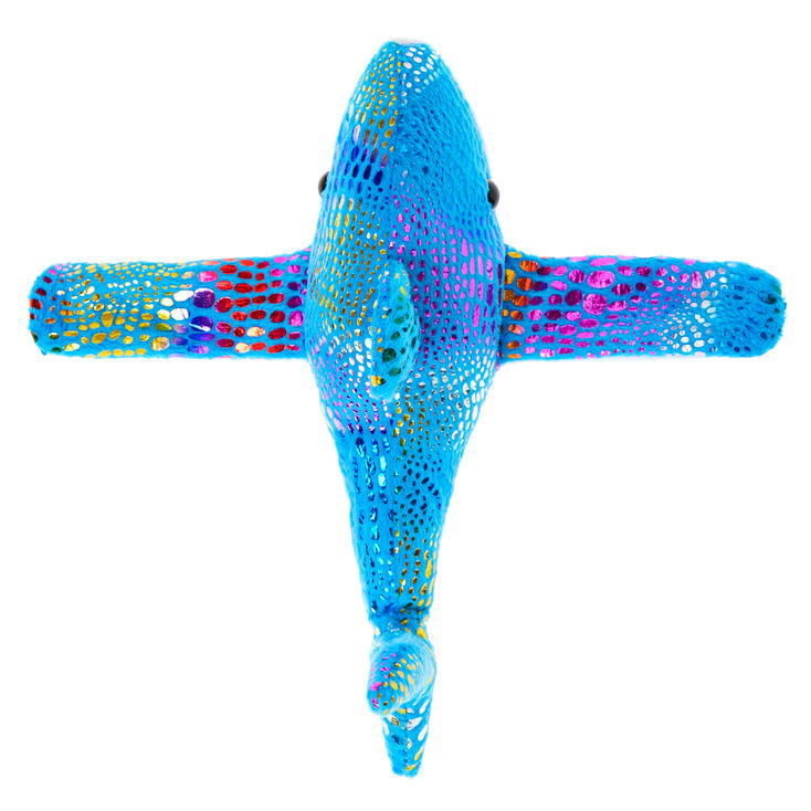 Claire&#39;s Club &#35;Lovable Huggable&reg; Shark Slap Bracelet - Blue,