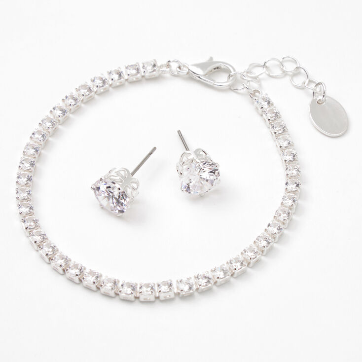 Round Cubic Zirconia Jewellery Set - 3 Pack,