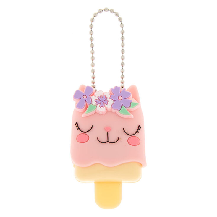 Claire's Gloss Pucker Pops chaton et fleur du Club Claire’s parfum fraise