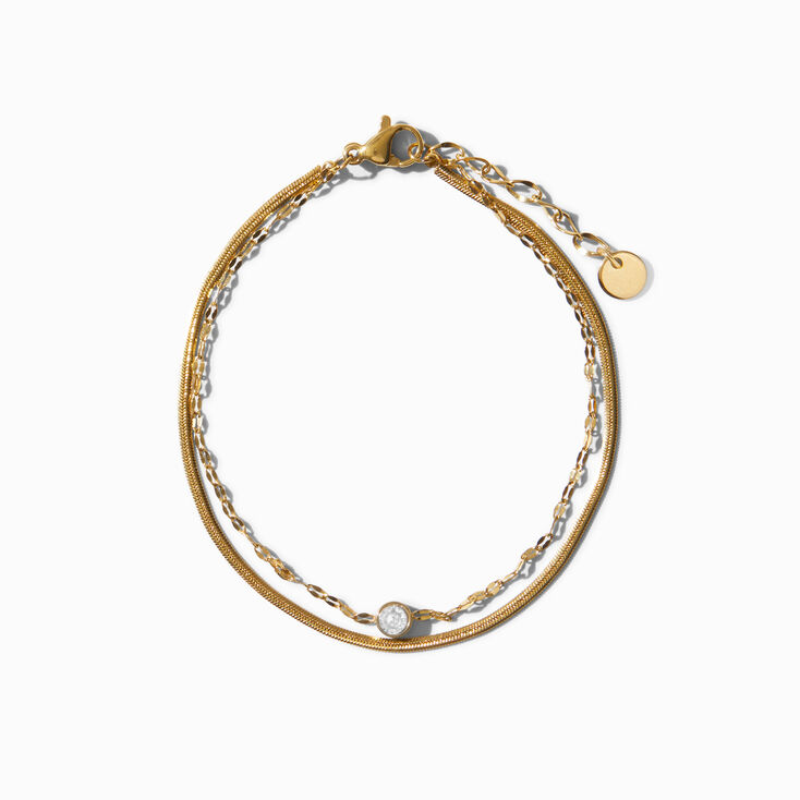 Precious Jewels 18k Gold Plated Charm Bracelets