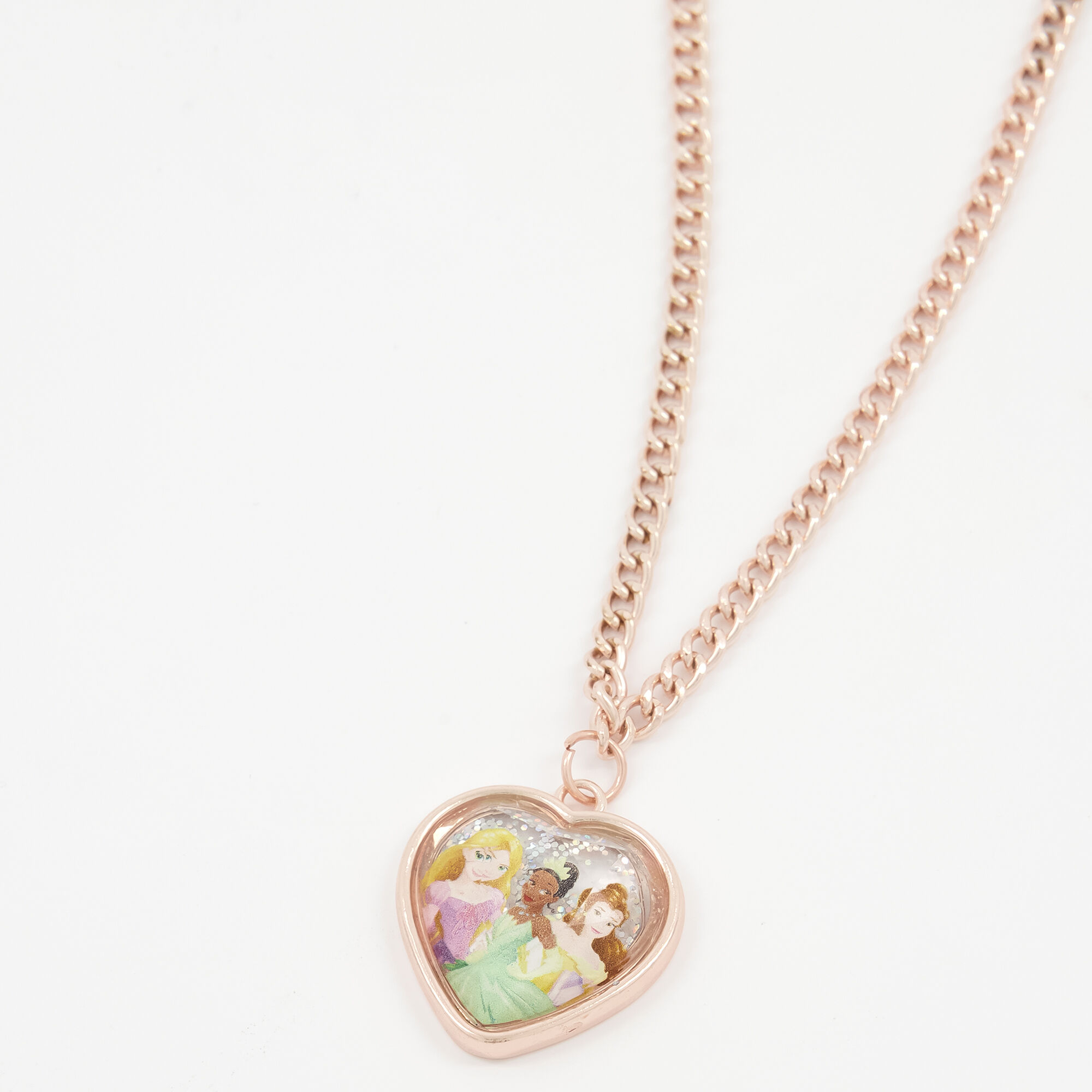 Boîte cadeau collier avec pendentif cœur ©Disney Princess - Rose,