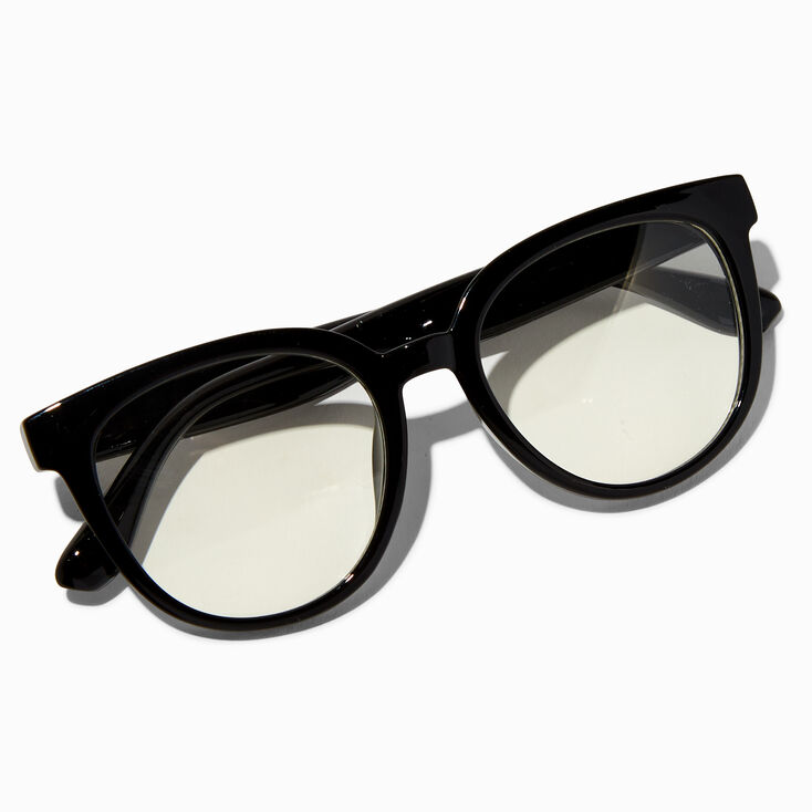 Claire&#39;s Club Black Retro Clear Lens Frames,