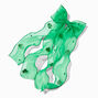 St. Patrick&#39;s Day Large Green Chiffon Hair Bow Clip,