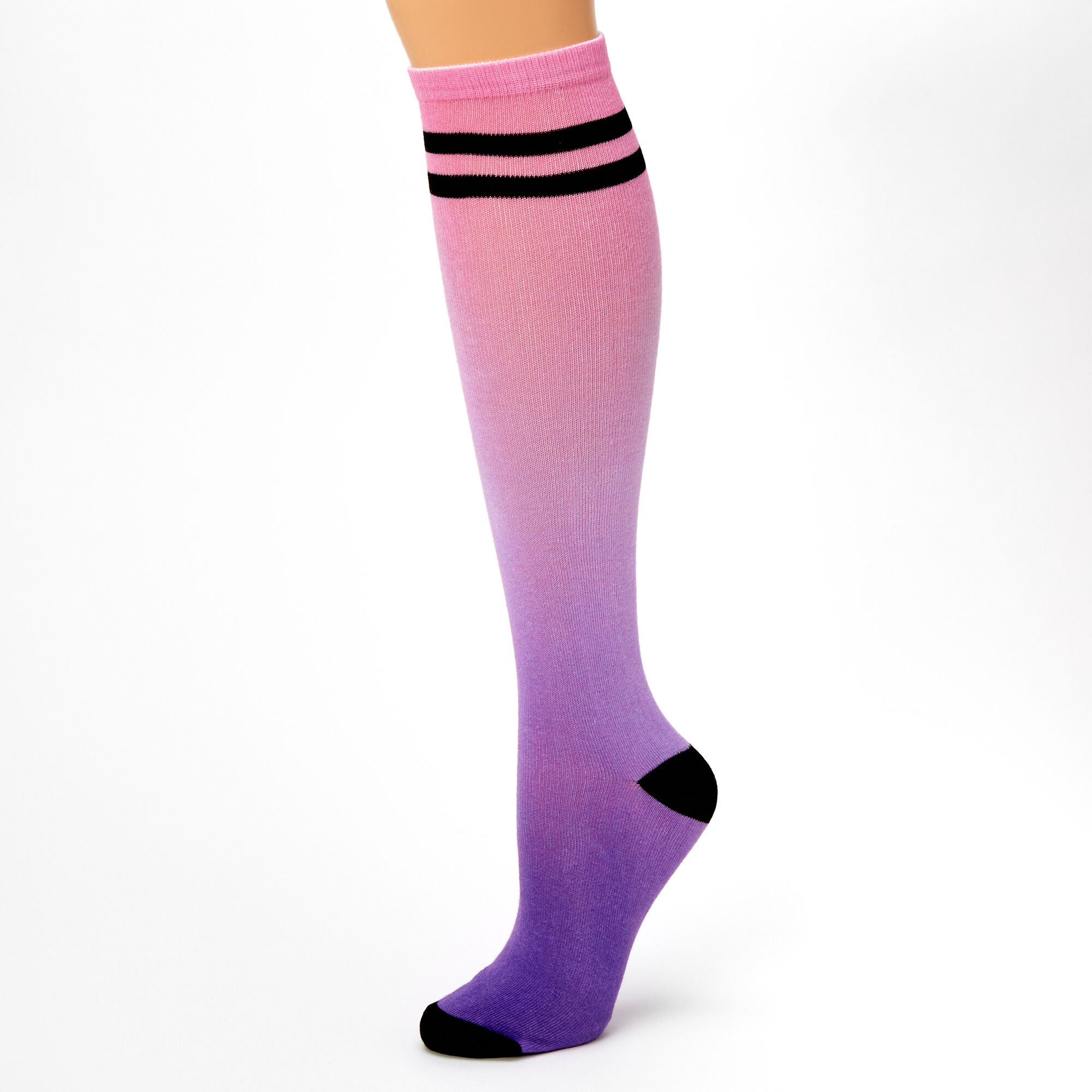 Ombre Knee High Socks - Pink,