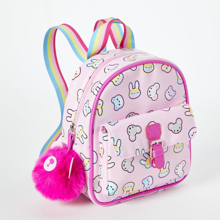 Claire&#39;s Club Pink Cute Animals Backpack,