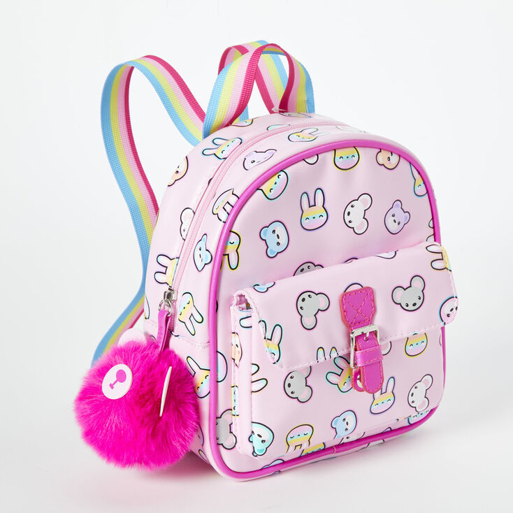 Claire&#39;s Club Pink Cute Animals Mini Backpack,