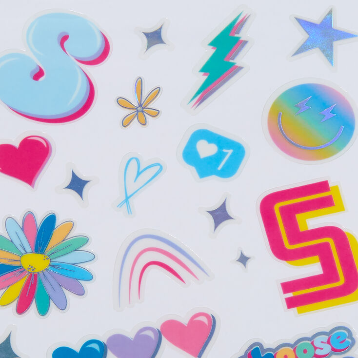 DIY &#39;S&#39; Initial Stickers,