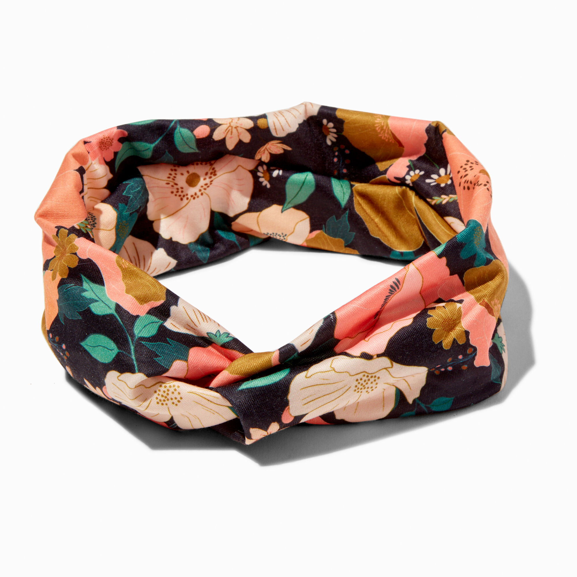 Bandeau torsadé imprimé fleurs,